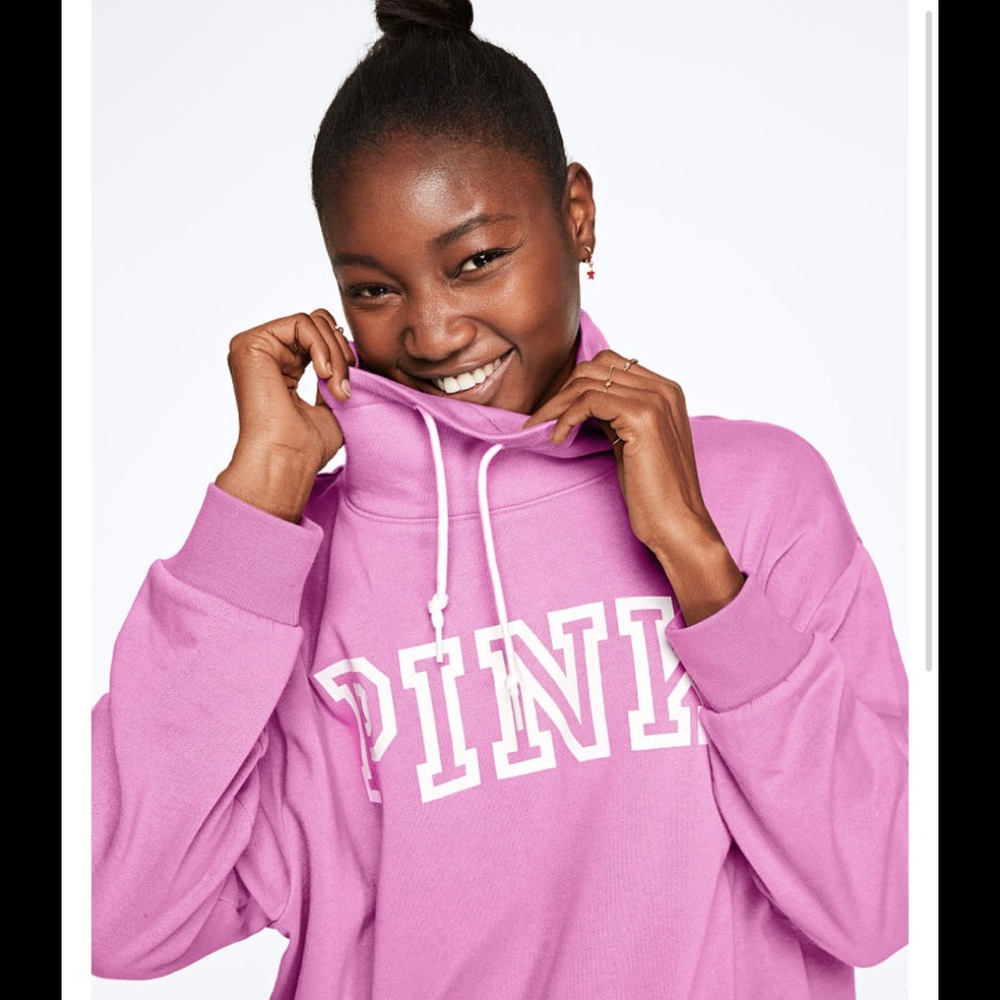 VS Pink Everyday Lounge Boyfriend Cowl Neck